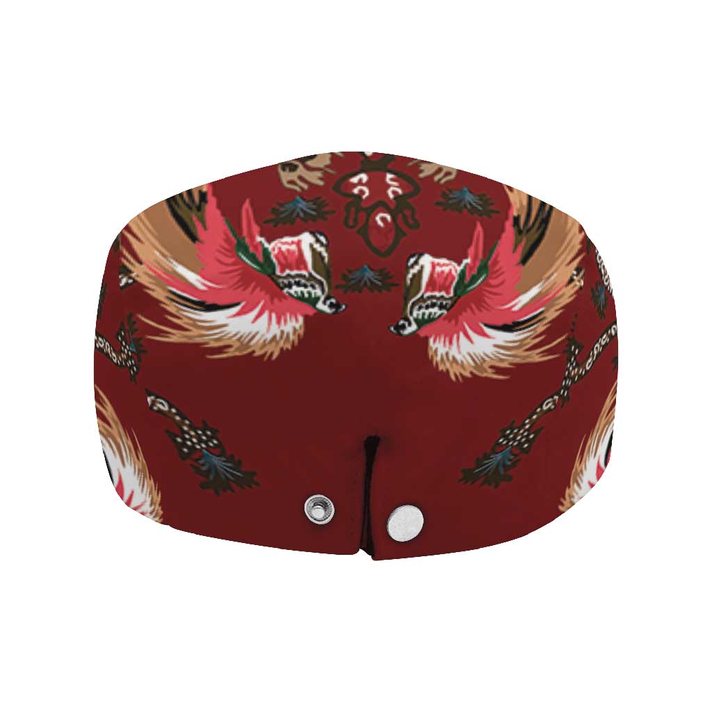 Oxblood Bird of Batik Papua Jeff Hat Exotic Natural Wealth of Papua - Polynesian Pride