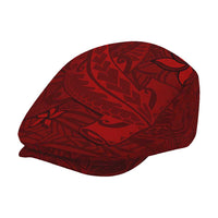 Oxblood Polynesia Jeff Hat Hawaiian Tribal Hammerhead Shark Tattoo - Polynesian Pride