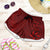 Oxblood Polynesia Shorts for Women Hawaiian Tribal Hammerhead Shark Tattoo - Polynesian Pride