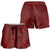 Oxblood Polynesia Shorts for Women Hawaiian Tribal Hammerhead Shark Tattoo - Polynesian Pride