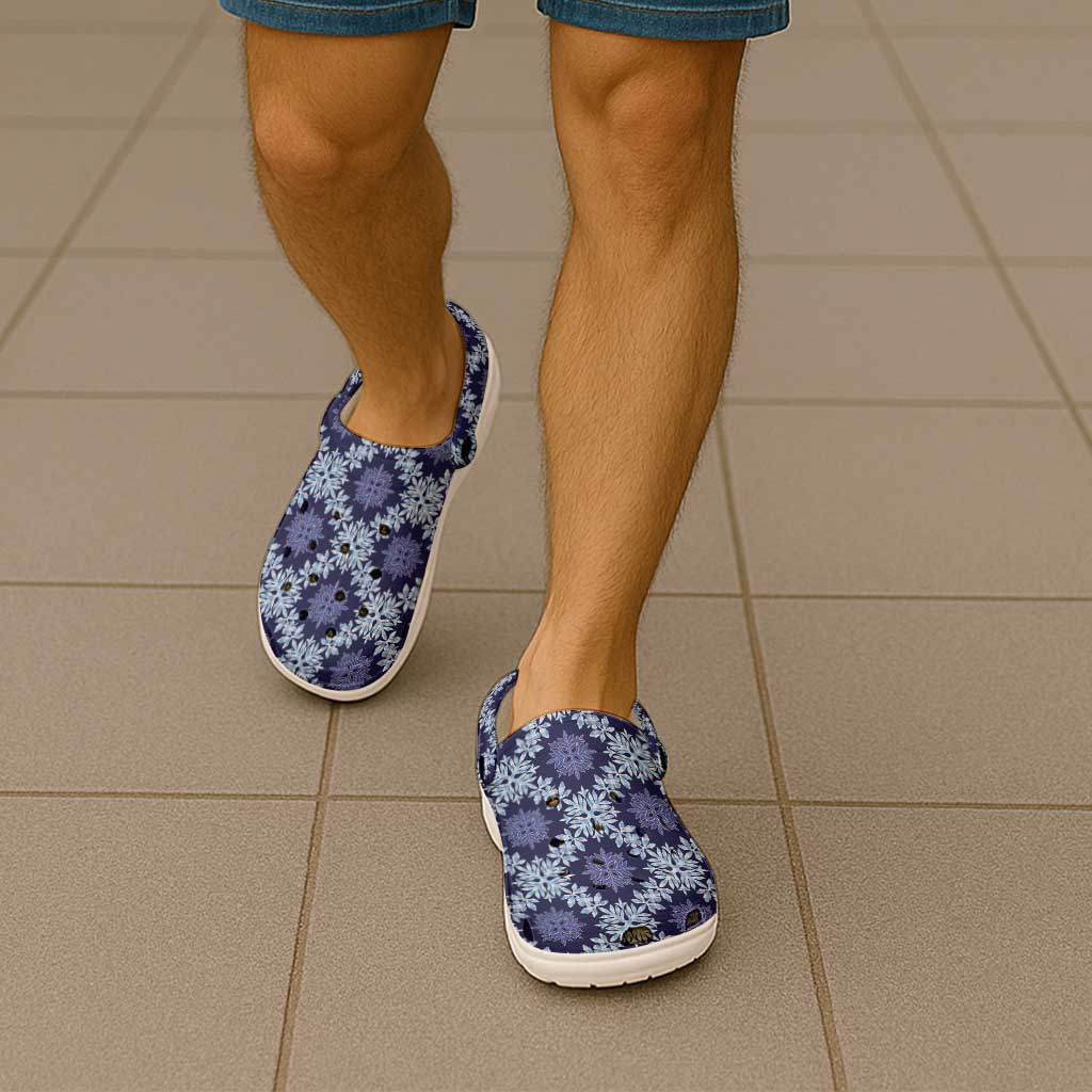 Palaka Hawaiian Quilt Seamless Pattern Clogs Shoes - Polynesian Pride