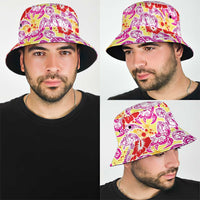 Palaka with Honu and Hibiscus Bucket Hat Hawaiian Heritage Spirit - Polynesian Pride