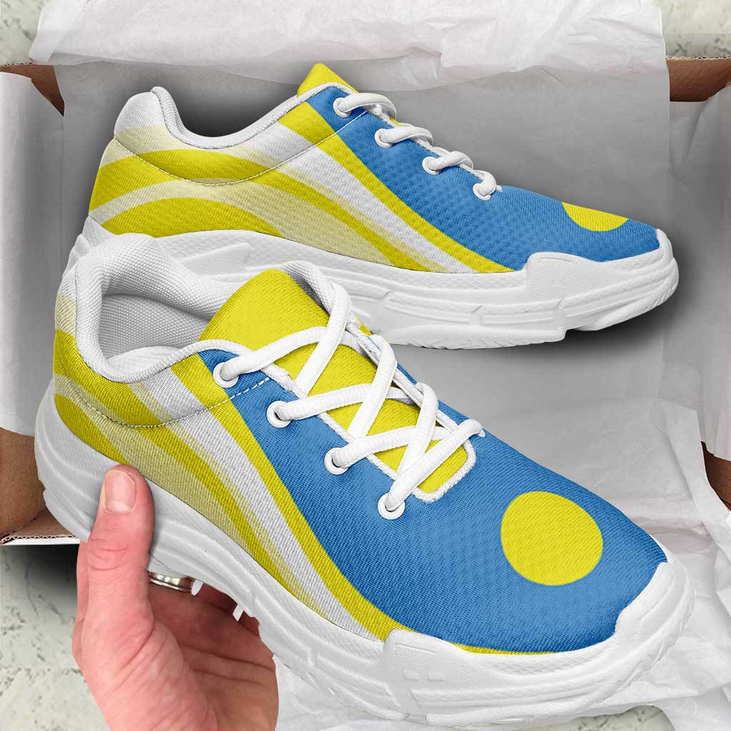 Palau Chunky Sneakers Flag-Inspired Curve Style
