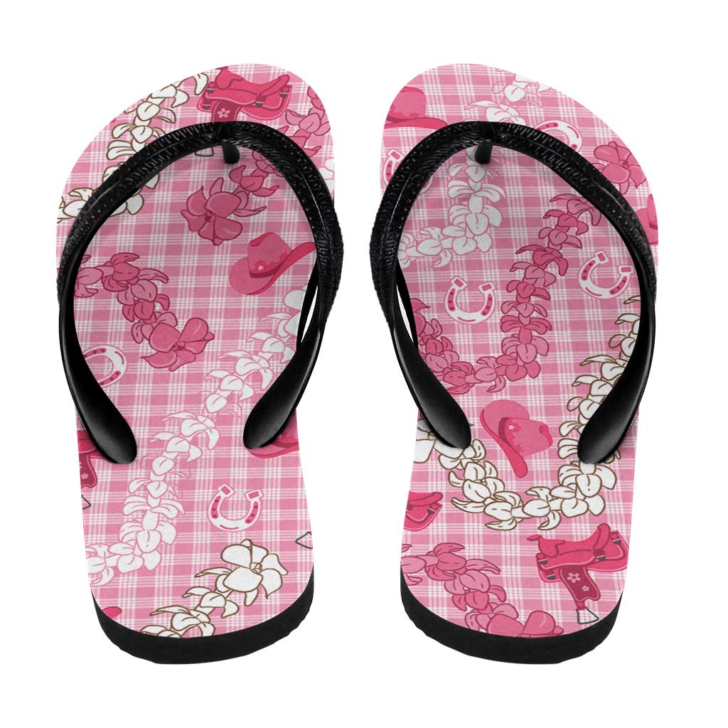 Paniolo Palaka Hawaiian Cowgirl Flip Flops - Polynesian Pride