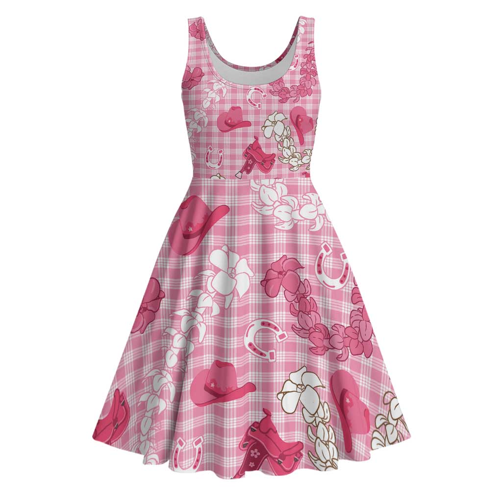 Paniolo Palaka Hawaiian Cowgirl Midi Dress - Polynesian Pride