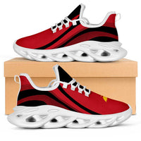 Papua New Guinea Clunky Sneakers Flag-Inspired Curve Style