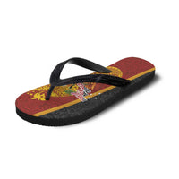 Papua New Guinea Flip Flops Birds-of-Paradise Melanesian Tattoos Tropical Plants