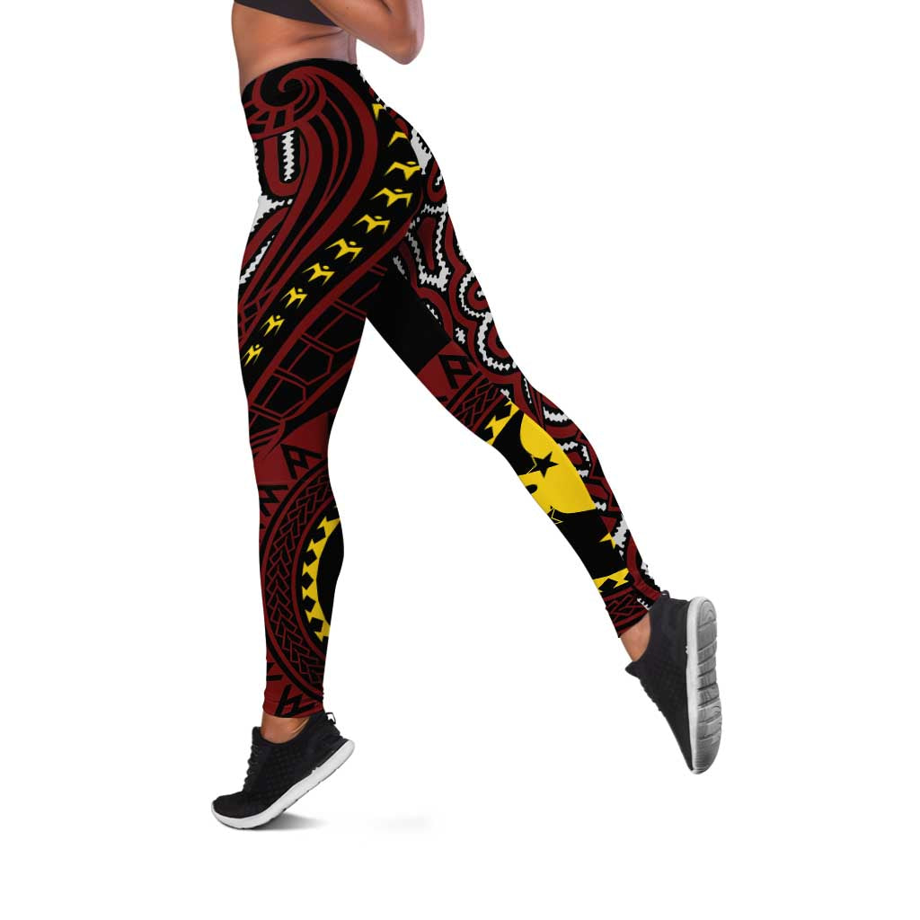 Papua New Guinea Oro Tapa Motif Leggings Special