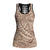 Pastel Brown Gradient Polynesia Hollow Tank Top Hawaiian Tribal Hammerhead Shark Tattoo - Polynesian Pride