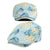 Pastel Cyan Tropical Hawaii Jeff Hat Seamless Monstera Plumeria Hawaiian Pattern - Polynesian Pride