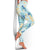 Pastel Cyan Tropical Hawaii Leggings Seamless Monstera Plumeria Hawaiian Pattern - Polynesian Pride
