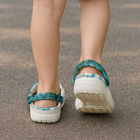 Paua Shell Maori Clogs Shoes Koru Kowhaiwhai