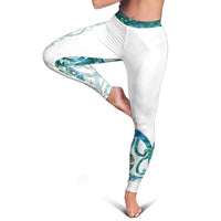 Paua Shell Maori Leggings Koru Kowhaiwhai