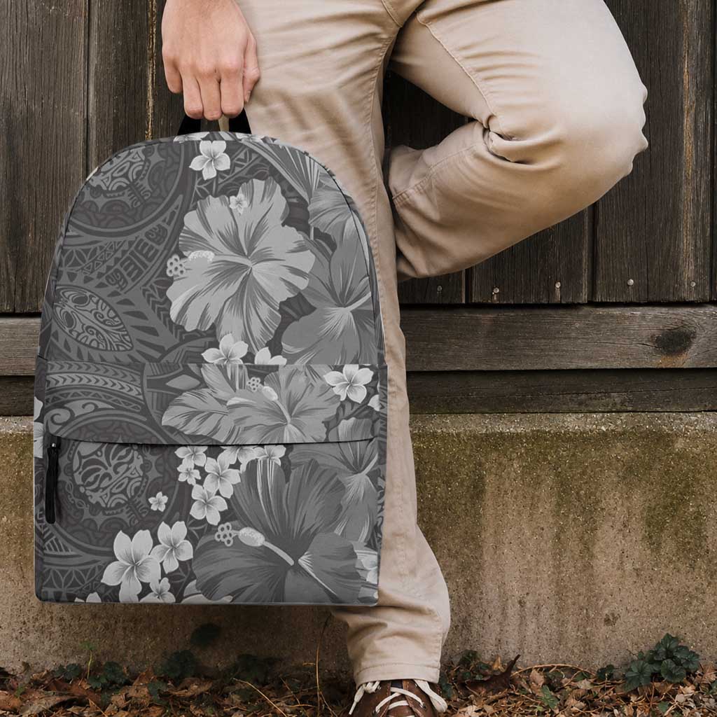 Pauli Hawai'i Hibiscus Backpack Polynesian Tribal Tattoo Pattern Floral Elements