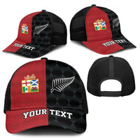 Personalised British Lions New Zealand Mesh Trucker Cap Sporty Style - Polynesian Pride