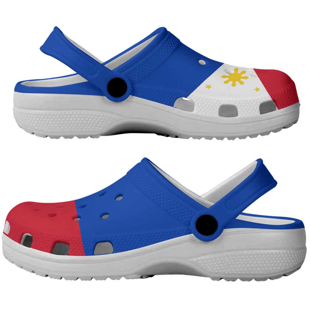 Philippines Clogs Shoes Heritage Palette Flag-Inspired - Polynesian Pride