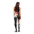 Philippines Tribal Leggings Mix Plumeria - Flag Colors