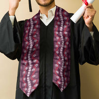 Pikake Maile Tiare Lei Graduation Stole Akala Lauhala Pattern