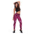 Pink Aloha Hawaii Leggings Hawaiian Kakau Ohia Lehua Lei - Polynesian Pride