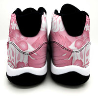 Pink Aloha Hawaii Sneakers J11 Monstera Hibiscus Plumeria Seamless Vibes LT14 - Polynesian Pride