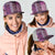 Pink Aotearoa Kowhaiwhai Pattern Mesh Trucker Cap NZ Maori Quilt Style - Polynesian Pride