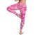 Pink Gradient Polynesia Leggings Hawaiian Tribal Hammerhead Shark Tattoo - Polynesian Pride