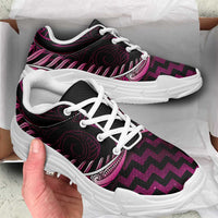 Pink Matariki New Zealand Chunky Sneakers Maori Poutama Galaxy Vibes