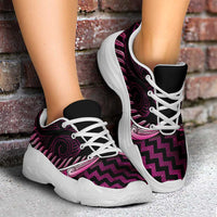 Pink Matariki New Zealand Chunky Sneakers Maori Poutama Galaxy Vibes