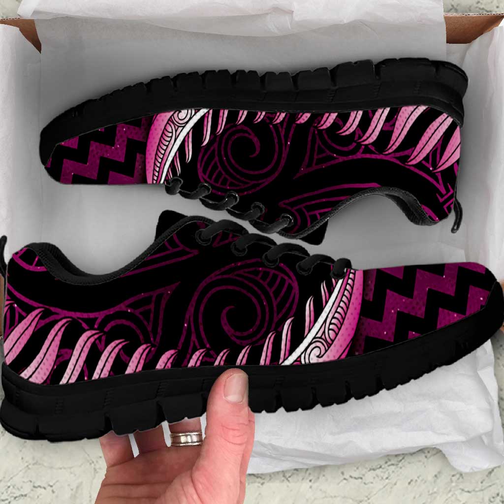 Pink Matariki New Zealand Sneakers Maori Poutama Galaxy Vibes