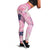 Pink Palaka Crane and Flowers Leggings Japan Heritage Spirit - Polynesian Pride