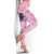Pink Palaka Crane and Flowers Leggings Japan Heritage Spirit - Polynesian Pride
