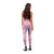 Pink Palaka Crane and Flowers Leggings Japan Heritage Spirit - Polynesian Pride