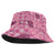 Pink Palaka Hawaii Cowboy Bucket Hat Puakenikeni Lei Paniolo Papale Seamless Vibes - Polynesian Pride