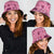 Pink Palaka Hawaii Cowboy Bucket Hat Puakenikeni Lei Paniolo Papale Seamless Vibes - Polynesian Pride