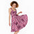 Pink Palaka Hawaii Cowboy Midi Dress Puakenikeni Lei Paniolo Papale Seamless Vibes - Polynesian Pride