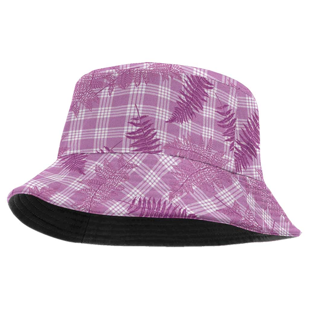 Pink Palaka Hawaii Palapalai Bucket Hat Hawaiian Fern LT14 One Size Pink - Polynesian Pride