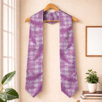 Pink Palaka Hawaii Palapalai Graduation Stole Hawaiian Fern LT14 One Size Pink - Polynesian Pride