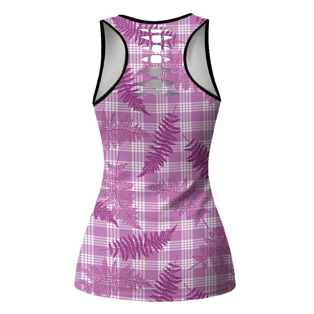 Pink Palaka Hawaii Palapalai Hollow Tank Top Hawaiian Fern LT14 - Polynesian Pride