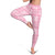 Pink Palaka Quilt Hawaii Leggings Traditional Hawaii-plaid Pattern - Polynesian Pride
