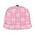 Pink Palaka Quilt Hawaii Snapback Cap Traditional Hawaii-plaid Pattern - Polynesian Pride