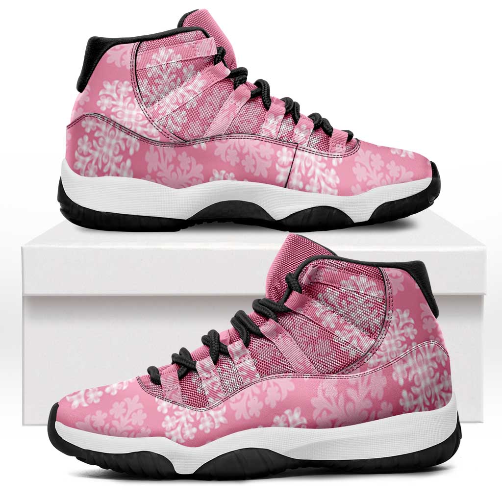 Pink Palaka Quilt Hawaii Sneakers J11 Traditional Hawaii-plaid Pattern LT14 Pink - Polynesian Pride