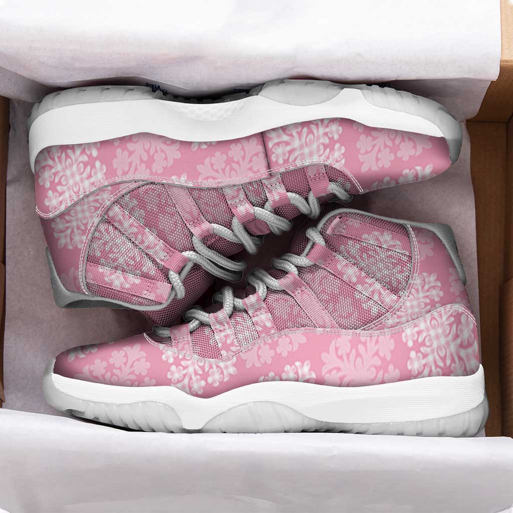 Pink Palaka Quilt Hawaii Sneakers J11 Traditional Hawaii-plaid Pattern LT14 - Polynesian Pride