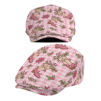 Pink Paniolo Palaka Hawaiian Cowgirl Christmas Jeff Hat - Polynesian Pride