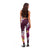 Pink Polynesia Leggings Plumeria With Hibiscus Pattern Tropical Vibes - Polynesian Pride