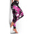 Pink Polynesian Pattern With Tropical Flowers Leggings - Polynesian Pride