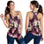 Pink Tropical Hawaii Women Racerback Tank Seamless Monstera Plumeria Hawaiian Pattern - Polynesian Pride