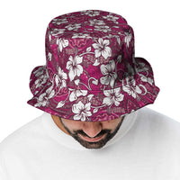 Piqi Bula Fiji Bucket Hat Fijian Tapa Seamless Hibiscus - Polynesian Pride