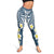 Plumeria With Blue Polynesian Tattoo Pattern Leggings - Polynesian Pride