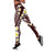 Plumeria With Oxblood Polynesian Tattoo Pattern Leggings - Polynesian Pride