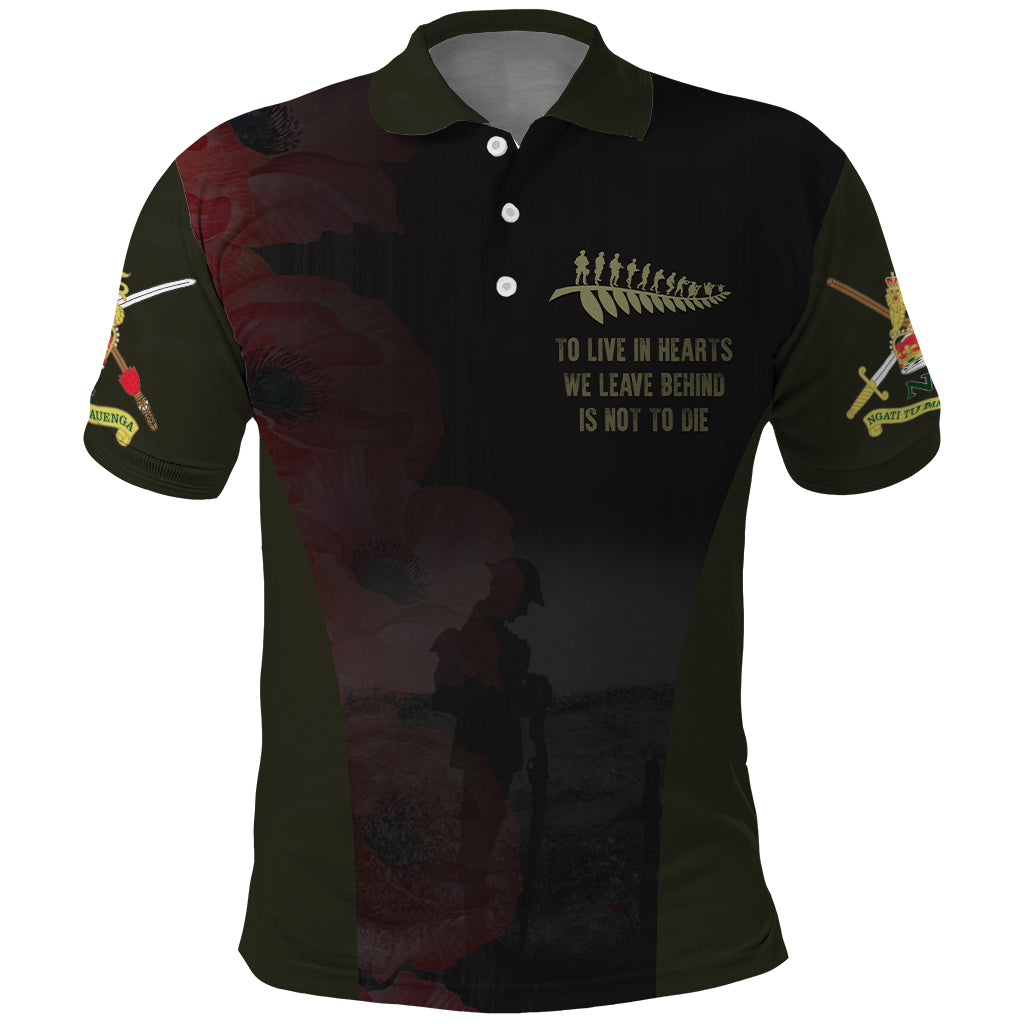 Polynesian Pride Apparel ANZAC New Zealand Polo Shirt, The Salute To Heroes Golf Shirt